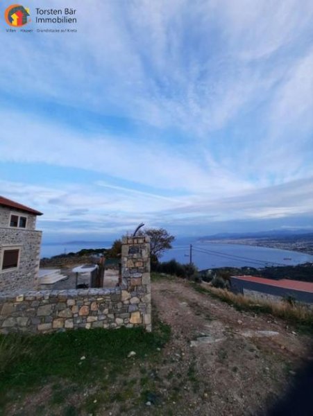 Rodia-Heraklion Nord-Kreta: Rodia-Heraklion Naturstein Luxusvilla mit Panorama Meerblick Haus kaufen